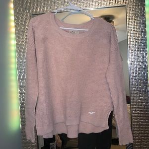 pink hollister sweater